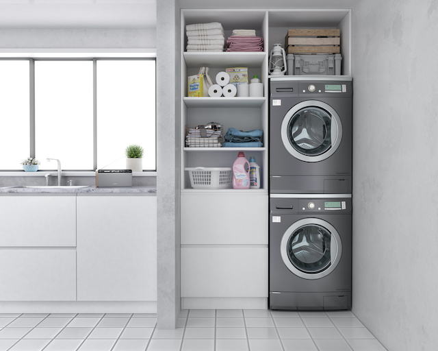 Laundry room, 3d illustration