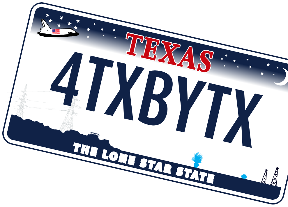 texas license plate